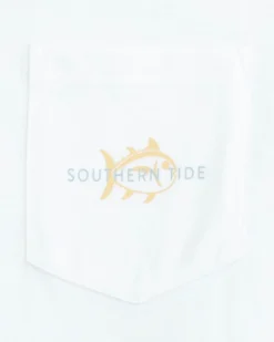Southern Tide Sunset Split Short Sleeve T-Shirt Classic White Outlet