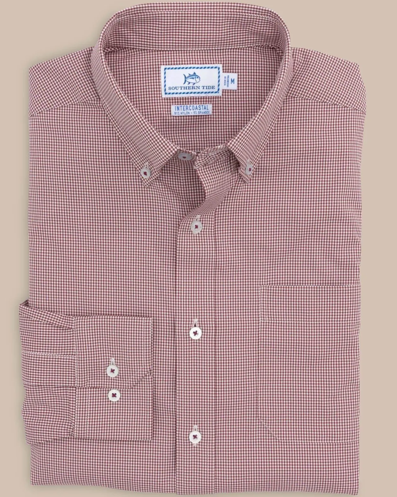 Southern Tide Team Colors Gingham Intercoastal Sport Shirt Cheap