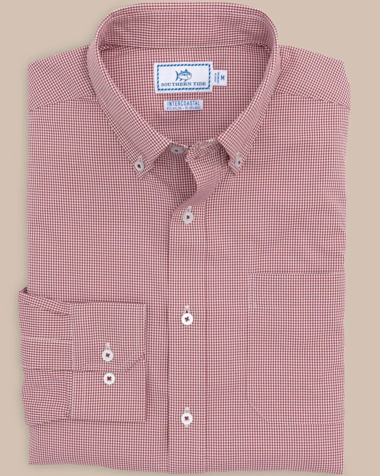 Southern Tide Team Colors Gingham Intercoastal Sport Shirt Cheap