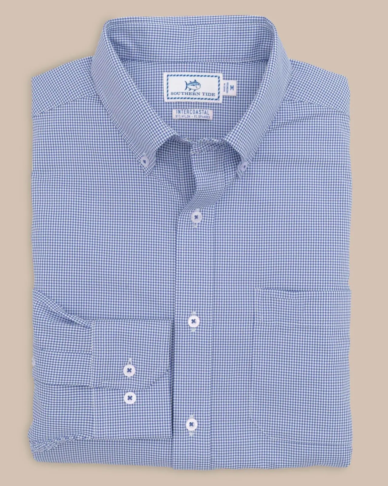 Southern Tide Team Colors Gingham Intercoastal Sport Shirt Cheap