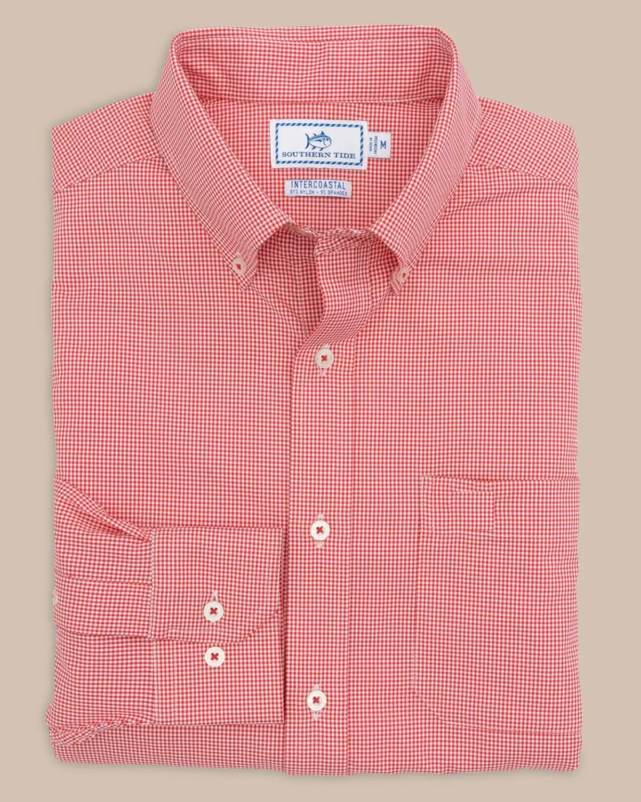 Southern Tide Team Colors Gingham Intercoastal Sport Shirt Cheap