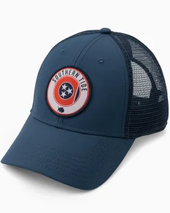 Southern Tide Tennessee Patch Performance Trucker Hat Seven Seas Blue New