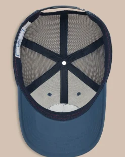 Southern Tide Texas Patch Performance Trucker Hat Seven Seas Blue Store