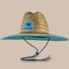 Southern Tide Vibin' Palm Straw Hat Atlantic Blue Flash Sale