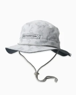 Southern Tide Waterway Camo Print Performance Sun Hat - Grey Seagull Grey Shop