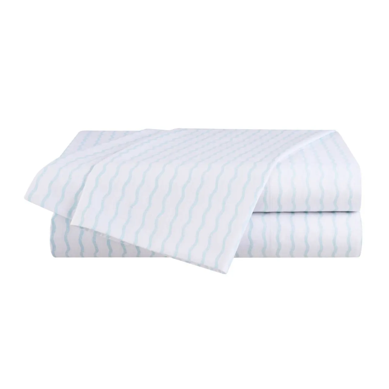 WPH Wavy Stripe Sheet Set Aqua Sale