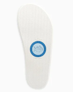 Southern Tide Women'S Weekend Leather Flipjacks Metallic Silver Shop